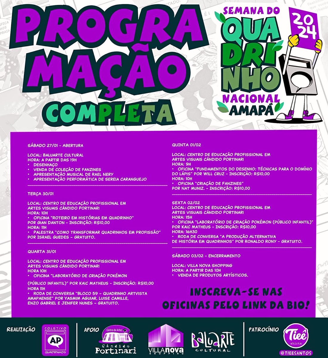 nautadepegasus's tweet photo. Semana do quadrinho nacional rolando no AP e eu vou dar uma oficina de fanzine✨🌈 
Qm tiver interesse se inscreve aqui 👇

https://t.co/4qM5jA37mR https://t.co/I1NJtFz4gH