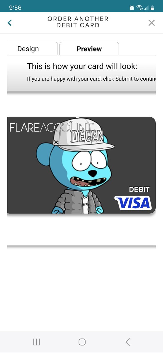 Just put this #Degen on my new debit card.. What do you guys think? 
#hypey