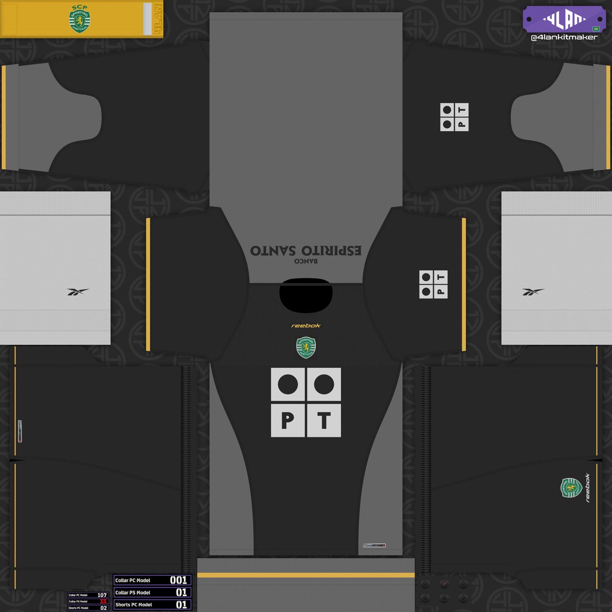 Sporting | 2002-03 | Reebok | Kits eFootball PES 2020 2021

(KITSET ORDER) 

LINK:  

drive.google.com/drive/u/0/fold…