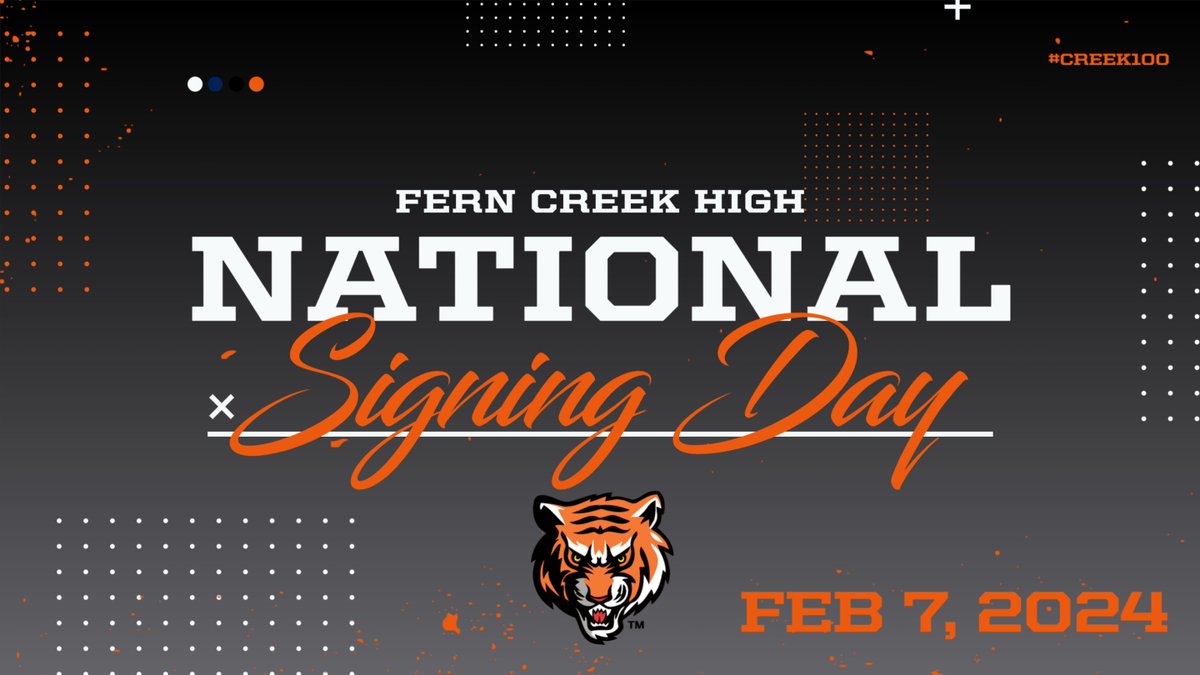 FernCreekFB's tweet photo. Join us on February 7th in the Ramsey Room 3:45 pm for National Signing Day. Tim Cherry, Landon Edwards &amp; Josiah Eubank will sign their NLI. The remainder of c/o 2025 (Noah Blankman, AJ Denson, Nehemiah Lucky, Mykel Malone &amp; Nazir Shahid-Stevenson) sign in spring. https://t.co/OzdFfX6lBv