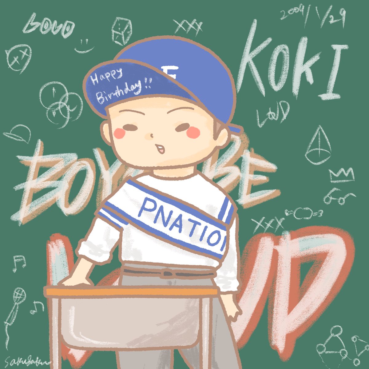 0Oflb's tweet photo. Happy  birthday🧢🍖

@OfficialPnation @pnationaudition 

#TanakaKoki　#고키　#田中煌己 https://t.co/cNjH74i5PF