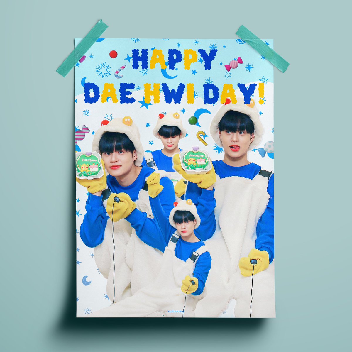 sadannlee's tweet photo. ..........。☆。*。☆。
..........★。＼｜／。★
........Happy Birthday!!!
..........★。／｜＼。★
..........。☆。*。☆

내 행복의 이유 대휘야 생일축하해🎁💐✨

#대휘생일_행복을_꽉잡아
#HappyDaehwiDay https://t.co/N0NftlxSzy
