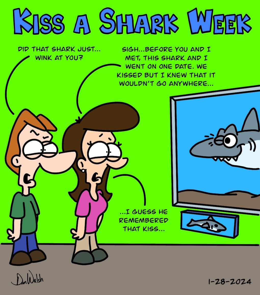 DanWCaricature's tweet photo. It was just a peck on the cheekβ¦
https://t.co/WwHsCFkivB
#danwdrawings #digitalcartoon #artoftheday #cartoonart #cartoons #comics #cartooning #comicart #fanart #cartoondrawing #cartoonstyle #drawingablank #daysoftheyear #kissasharkweek #kissashark #kiss #shark #sharks https://t.co/O6PUDEF3XM