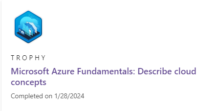 kshitiz_vardhan's tweet photo. Just earned my "Microsoft Azure Fundamentals: Describe cloud concepts" trophy! 
Ready to dive into the world of cloud computing? Explore incredible resources here!

To start your own @MicrosoftLearn journey!
Click Here: https://t.co/OotgbKNUDG

#techtwitter #microsoftazure https://t.co/ehvFvoifDB