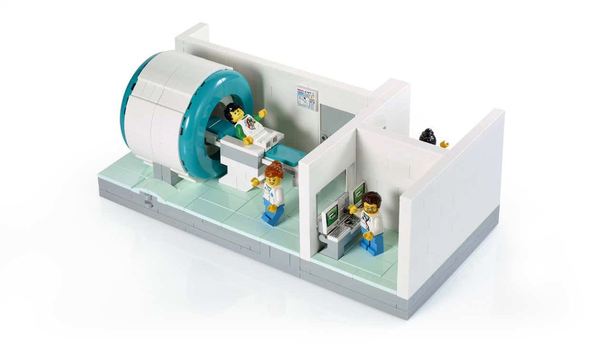 In honour of International LEGO Day, the Lego MRI Scanner The Lego foundation sent sets to radiology departments worldwide to help children feel more comfortable with the uncertainty of having a scan