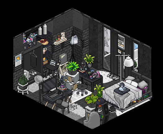 🖤 | Black cupboard.
#Habbo #Habblet #Build