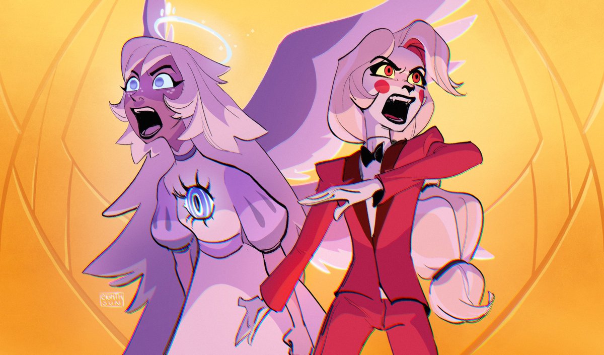 Hita_eighthsun's tweet photo. If Hell is forever, then Heaven must be a lie!

#HazbinHotel https://t.co/JNSkBrk8pd