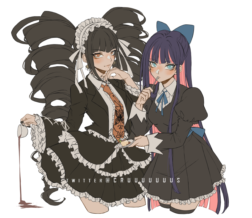 セレスティア・ルーデンベルク ,アナーキー・ストッキング 「Celes & Junko x Panty & Stocking 」|Criis-chan 🌸のイラスト