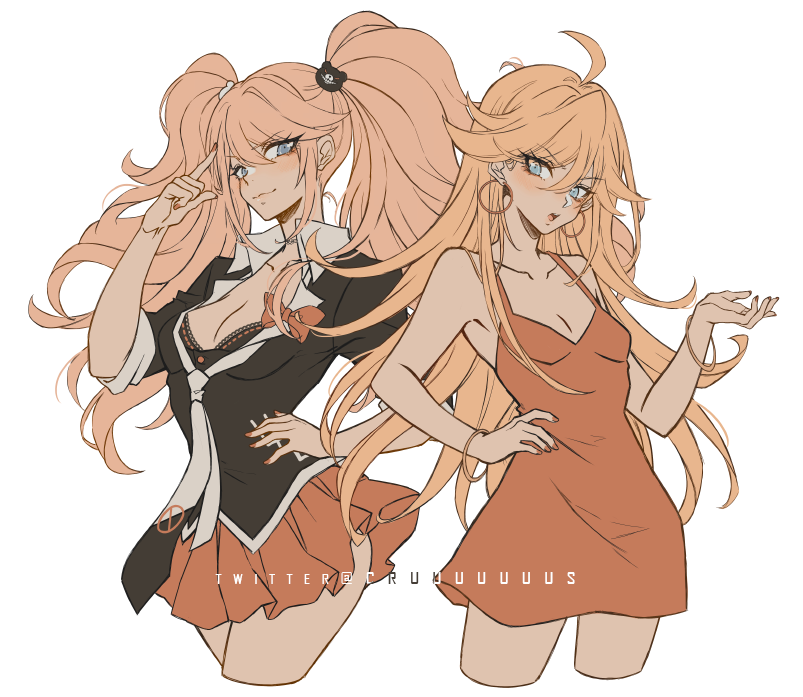 セレスティア・ルーデンベルク ,アナーキー・ストッキング 「Celes & Junko x Panty & Stocking 」|Criis-chan 🌸のイラスト