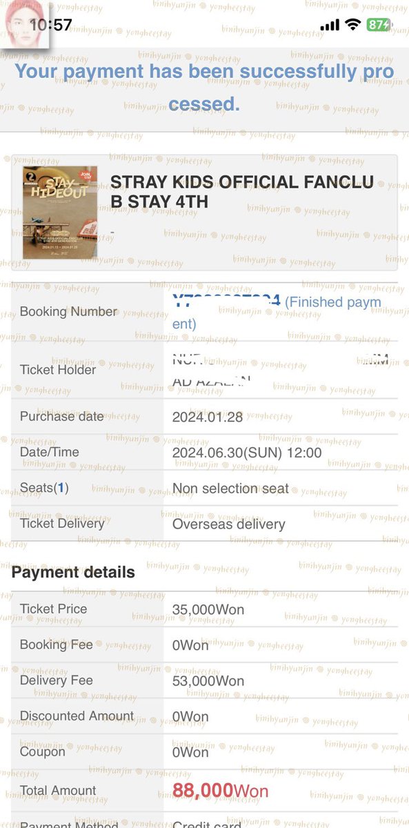 yongheestay's tweet image. #yongheeproofs 🧾 | #yongheefeedback ❤️‍🔥

— purchase service for skz 4th gen stay membership✅

last 2 purchases for this! thank you everyone for using my service! see you for the next membership🤭🥶