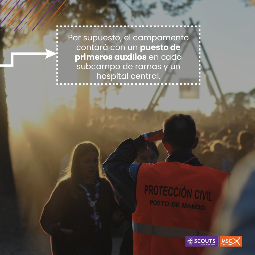 scouts_msc's tweet photo. ¿Habrá asistencia sanitaria en el Jamscout 2024? 🚑

¡Claro que sí! Habrá un puesto de primeros auxilios en cada subcampo de ramas y un hospital central para garantizar la salud y bienestar de todos y todas. 🏕️ https://t.co/eOqPhLSAjC