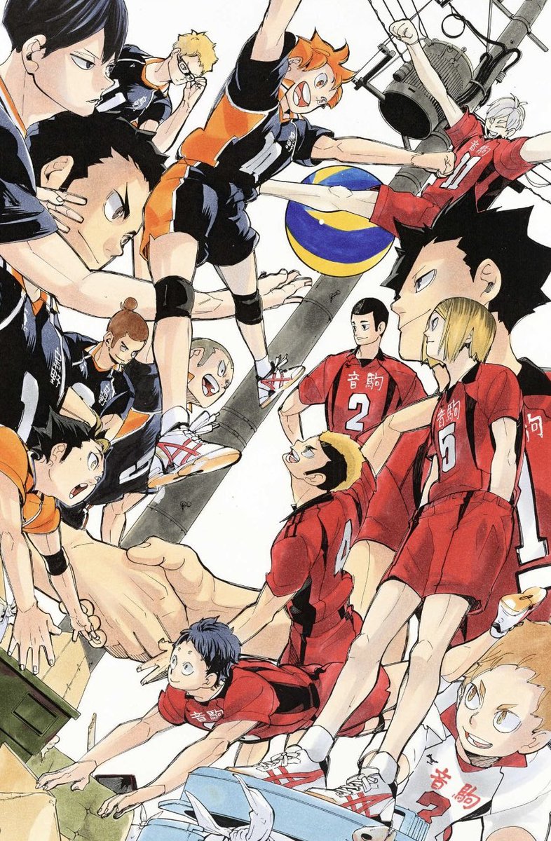 Haikyu_EN's tweet photo. NEWS: A new special "Haikyu!!” chapter will be released in next week’s issue of Weekly Shonen Jump!
https://t.co/RU9HbIhzX5

Commemorating the release of the upcoming film, this special chapter will depict the match between Karasuno & Nekoma from another angle and includes a new color page!