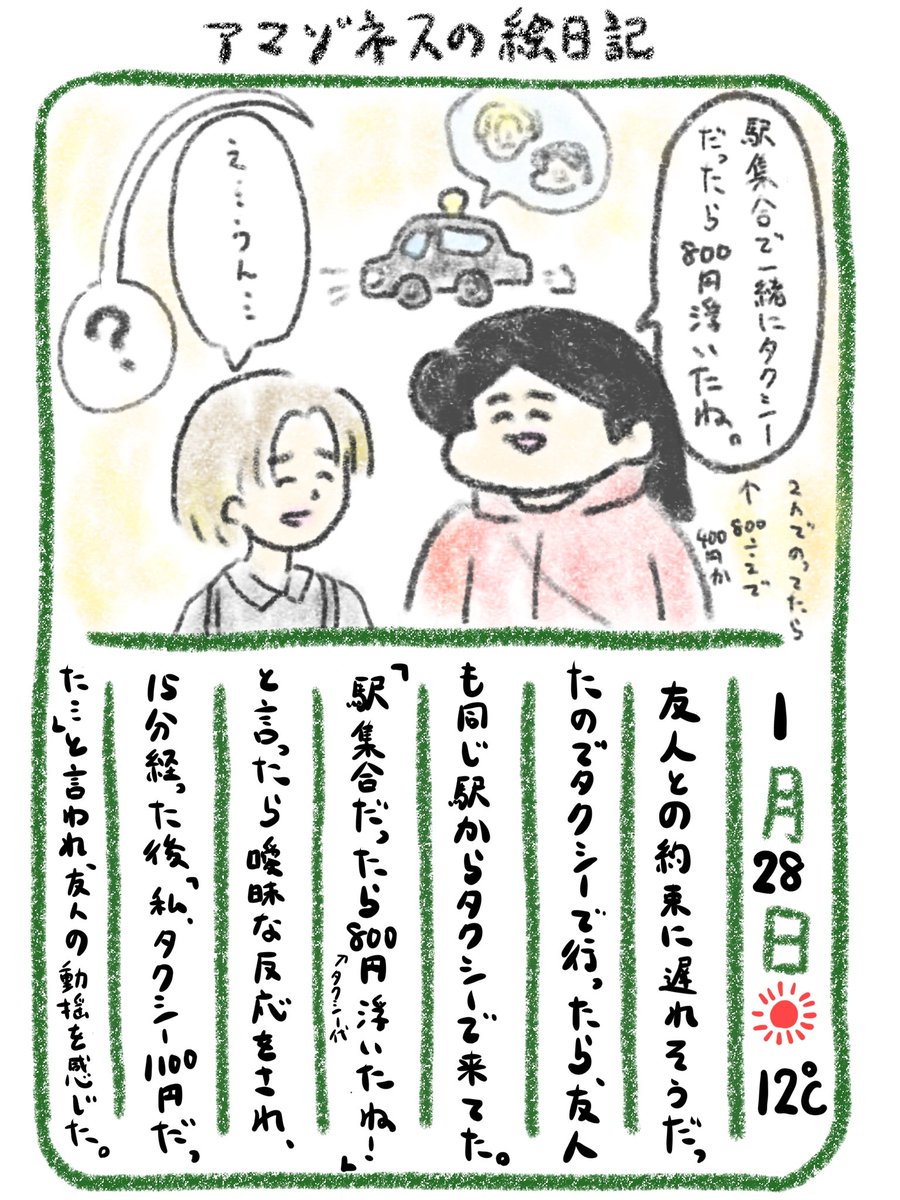 【絵日記】色んなモヤモヤが生じたのかもしれない 