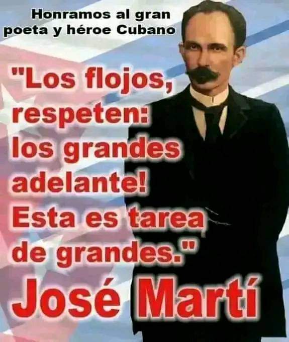 cubacooperaven's tweet photo. “Saber leer es saber andar, y saber escribir es saber ascender”. 
#MartíVive #ConElMismoFuego ⚡️⚡️
#CubaPorLaVida @cubacooperaven 
@MINSAPCuba @japortalmiranda ⚡️⚡️ https://t.co/JLcfcLbkoP