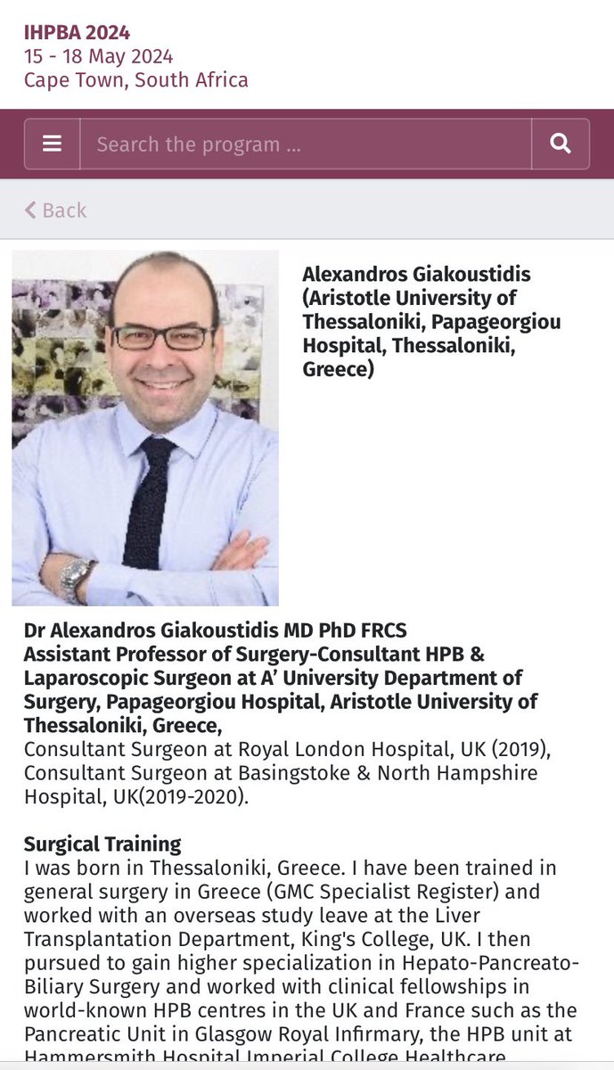 Looking forward to chairing a session on Neuroendocrine Tumours at the International Hepato-Pancreato-Biliary Association Conference in Cape  Town in May 2024. <a href="/IHPBA/">IHPBA</a> <a href="/EAHPBA/">E-AHPBA</a> <a href="/HealingNET1/">Healing NET</a> <a href="/ncukcharity/">Neuroendocrine Cancer UK #NotJustNECancer</a> <a href="/Neuroendocrine/">Neuroendocrine Cancer</a> <a href="/FrontSurgery/">Frontiers - Surgery</a> <a href="/RCSnews/">The Royal College of Surgeons of England</a>