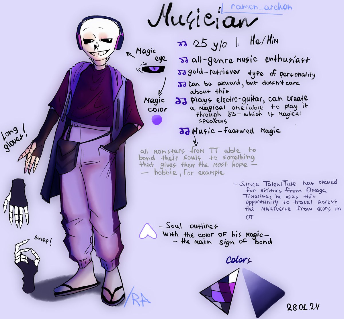 ramen_archon's tweet photo. So, musicoan got new reference :3 mostly because I wasn't happy with previous one
But here we go
#musiciansans #talenttale #undertaleAU #sansoc https://t.co/L17oacbKge