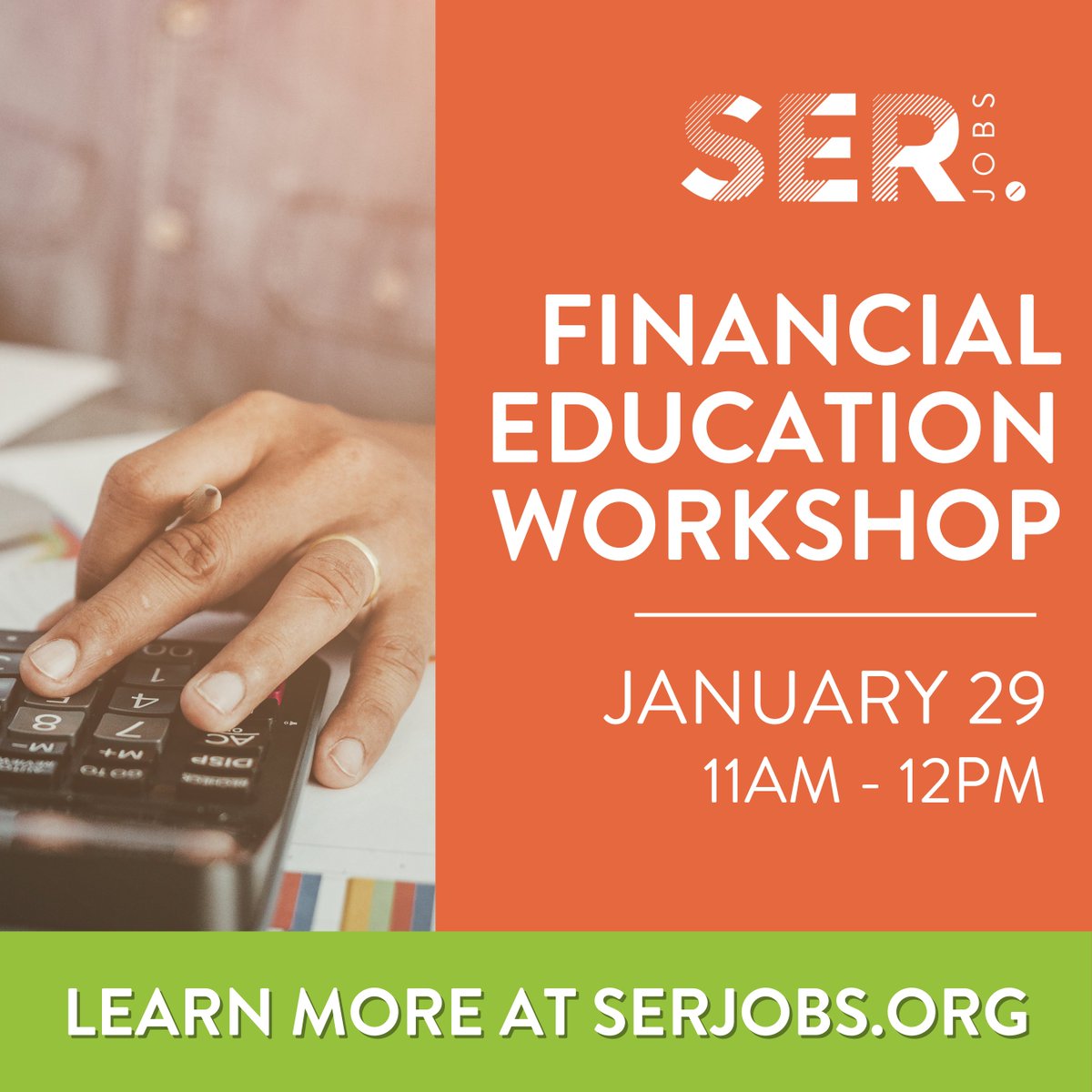 Empower your financial journey! Join our Financial Education Workshop on January 29th. Don't miss this valuable opportunity to enhance your financial literacy. 

#SERJobs #SERHouston #WhereOpportunityWorks