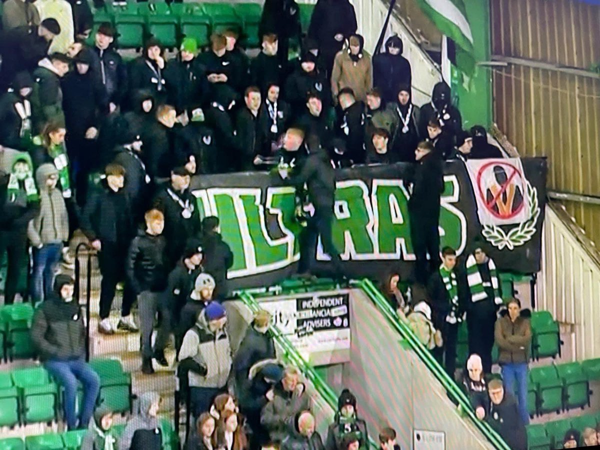 scotsawaydays's tweet photo. The Grand Orange Lodge of Scotland have reported a group of Hibs fans for a banner displayed at Easter Road last week that “represents a hate crime against the Orange Institution” https://t.co/qk7g8GGhpE