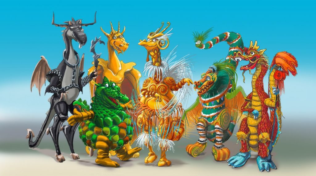ForestTheRotten's tweet photo. Redesigned Phantasialand’s mascots for fun, thought they had potential !

 Tell me which one’s your fav :) https://t.co/s7M7pEcbI1