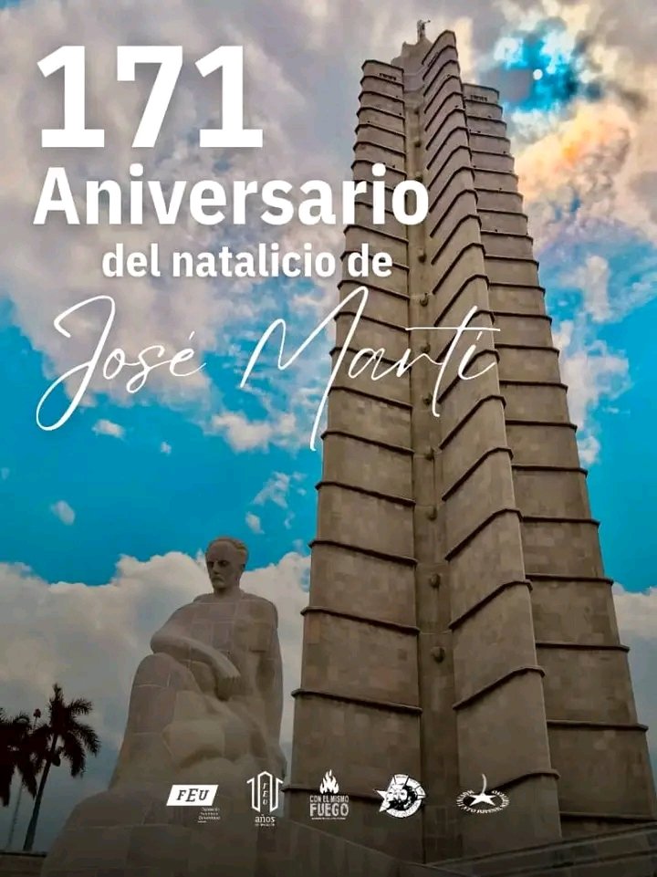 #28DeEnero. José Marti, que tu pensamiento e ideas nos acompañen e iluminen siiempre.

 #MartiEntreNosotros