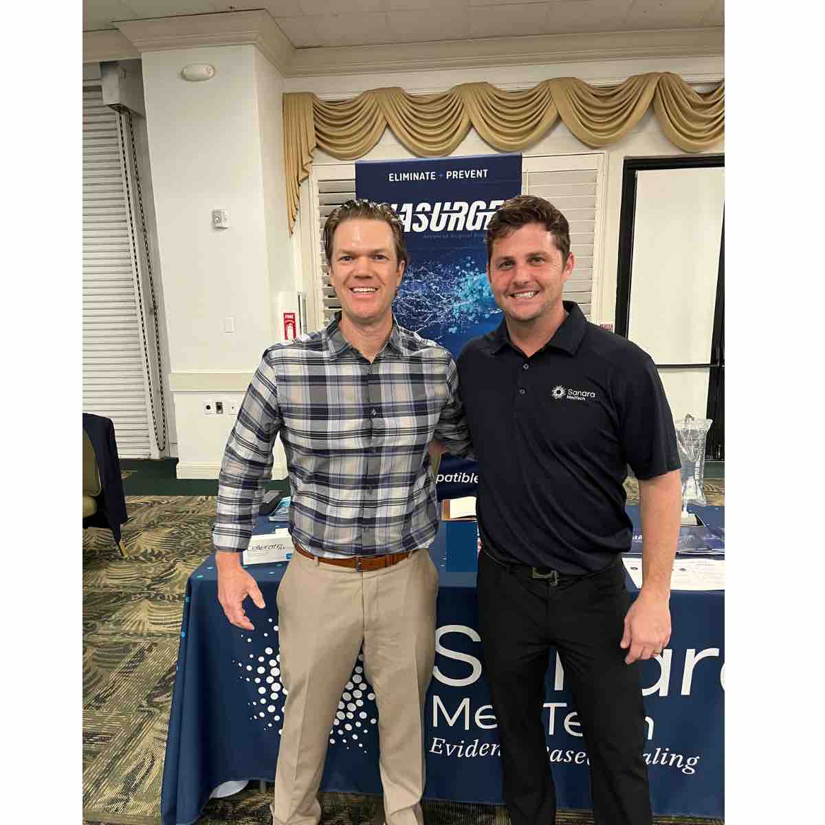 SanaraMedtech's tweet photo. Last day to come see these gentlemen and our portfolio designed for surgical outcomes at AOFAS! Swing by to learn more! #aofas #medtech https://t.co/NhDFZOVcgp