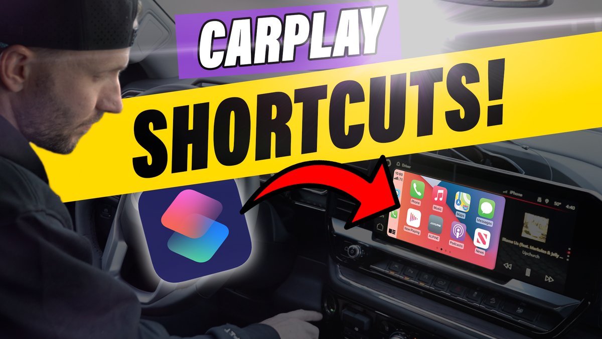 If you have CarPlay and you're NOT using Shortcuts... watch this! 👇 youtu.be/n5QcWI-oXvc Get the most out of #CarPlay with these simple automation ideas!