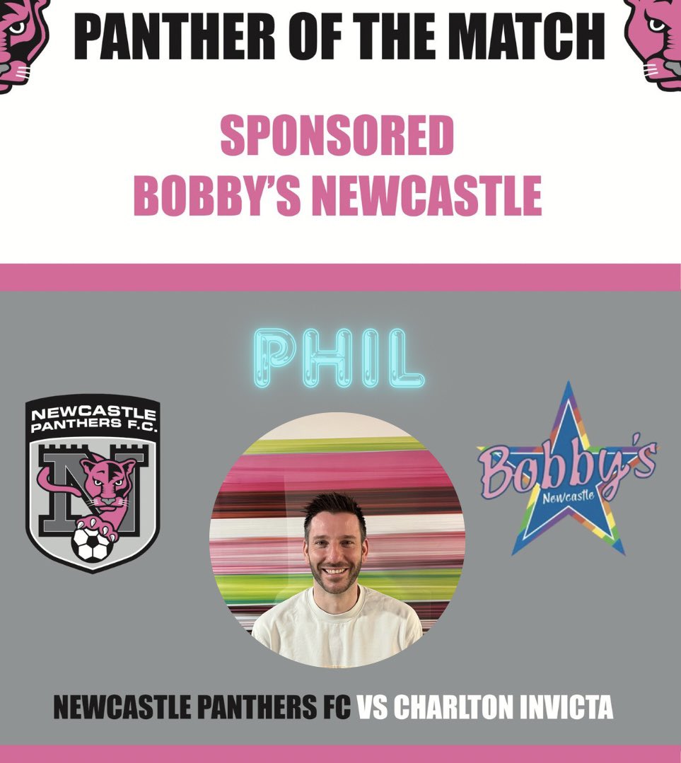 Great weekend for the Panthers, coming away with a win against a great and challenging @CharltonInvicta 

Thanks for having us. 

Sponsors:  
 @BobbysBarHQ @NU_Foundation @novocabelohair
 #LGBTQ #footballforall #lgbtfootball #newcastle @gfsnUK