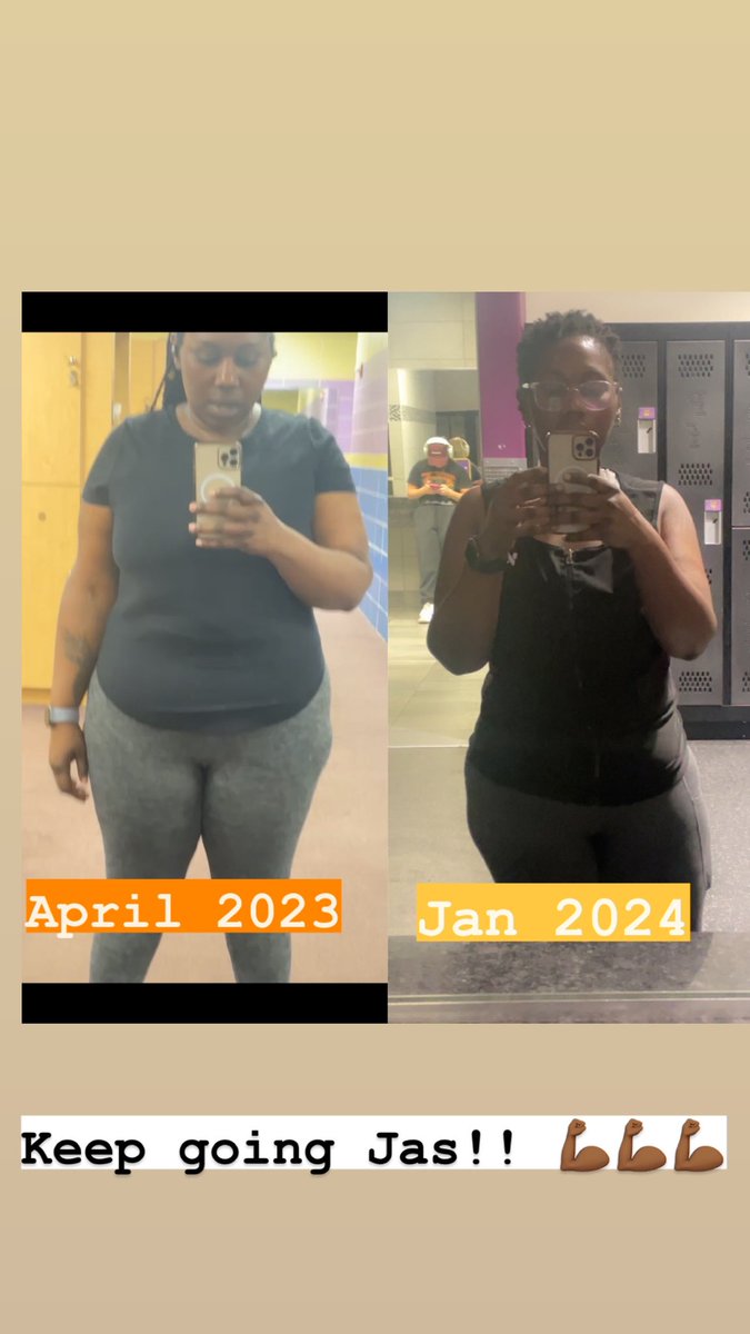 Jasi_Vibes's tweet photo. I fought the urge to lay back down with EVERYTHING in me this morning lol found a pic from 9 months ago and did a side by side…progress is progress! Gotta keep going!!! #motivateyourself #goJas 💪🏾 https://t.co/qRVnitj6fc