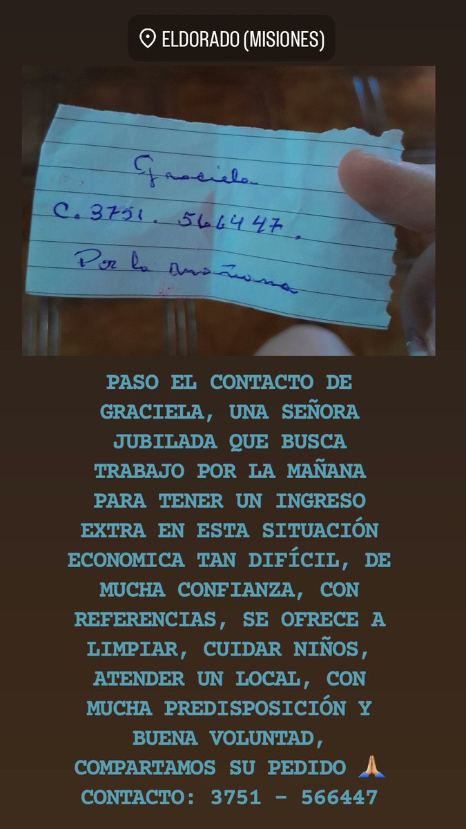 Agradezco difusión 🙏🏼