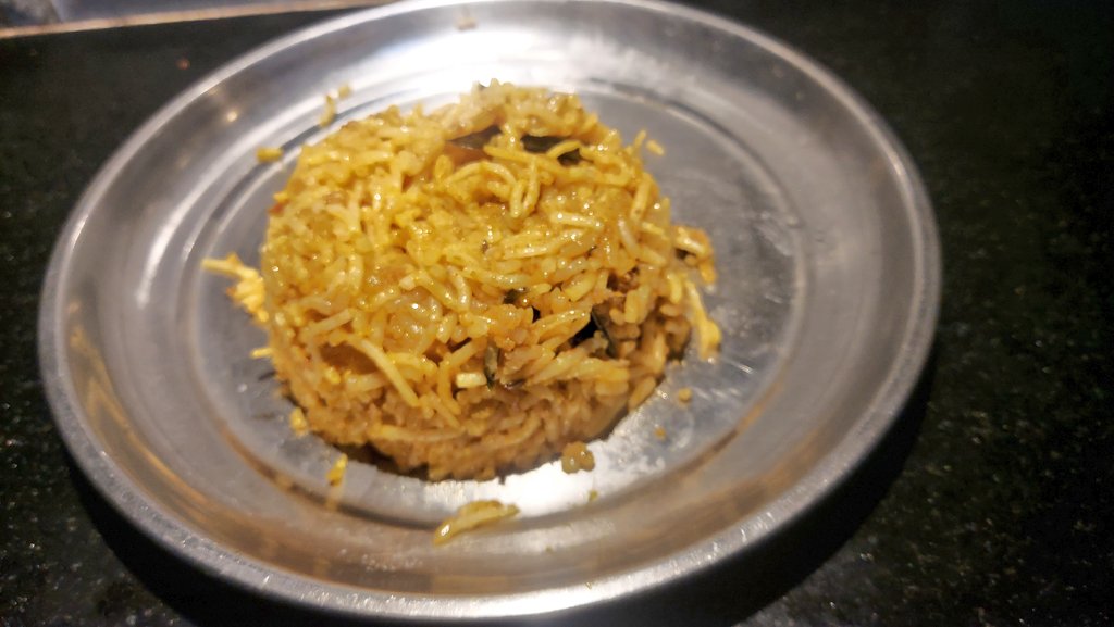 sk_2386's tweet photo. They may hack my account but they can't acquire my culinary skills!
Made Tomato #ricebath for dinner with basmati rice!
Have to work on presentation skills 🥲
Tried on two plates!
Cooking for self is hectic
Made enough for 3 people 😅
tastes good 😋
#Foodie #bachelorkitchen https://t.co/dNiCAUHxmT