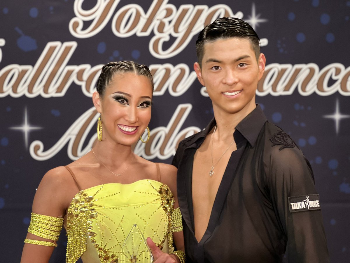 DanceMeguro's tweet photo. 第44回東京ボールルームダンスアカデミーにて

森田舞夢・柳田一気組

が、ラテンアメリカン部門躍進賞のノミネートとなりました。

本年度はより一層精進して参ります！
これからも応援を宜しくお願い申し上げます。

#森田舞夢
#柳田一気
#ダンスナビゲーション目黒 https://t.co/Fv85x0h7QG