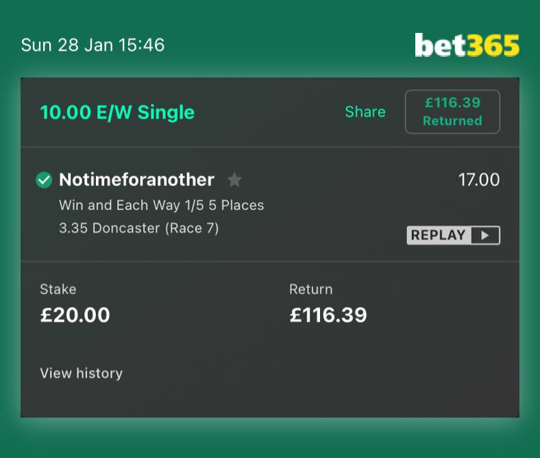 WHAT A WIN 🚀🚀

16/1 Notimeforanother wins easy 

Join the free group 👉 t.me/+pAX8s-KJ3DMzY…