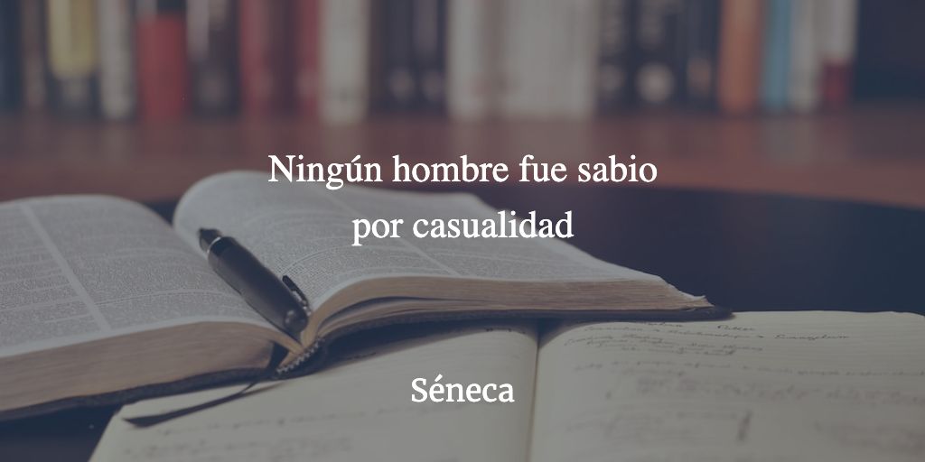 Ningún hombre fue sabio por casualidad 

#Seneca #estoicismo

#frases #filosofia #estoico #estoicos #estoicismocotidiano