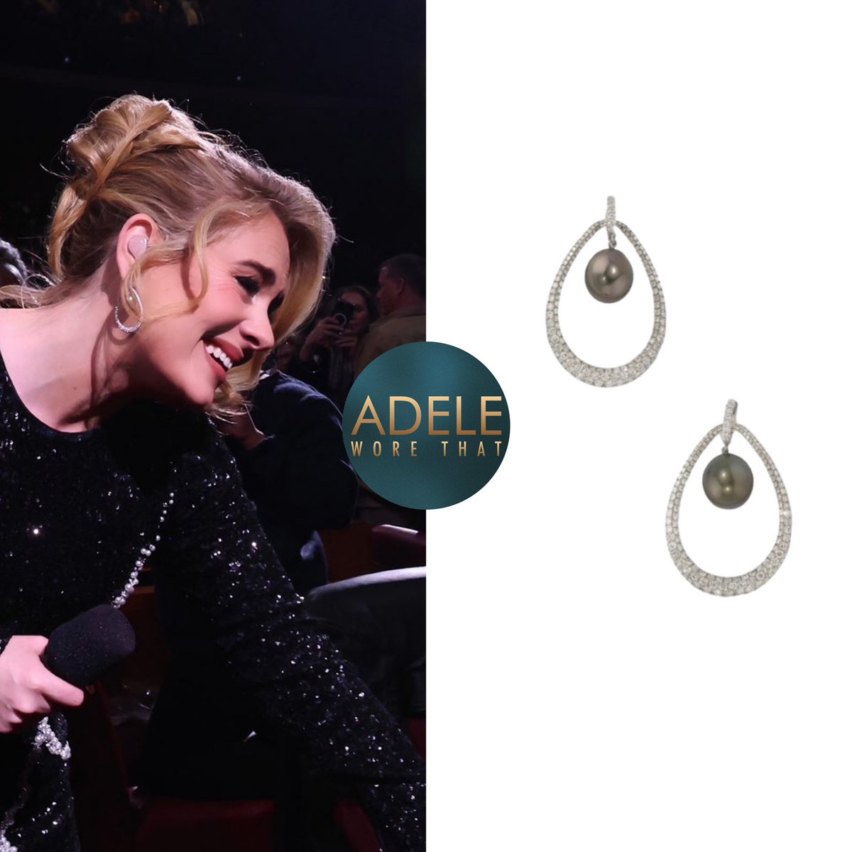 adeleworethat's tweet image. 26-27|1|2024 Week 36 of “Weekends with Adele”

Adele wears a custom D&amp;amp;G gown paired with one of a kind 18k white gold earrings set with Tahitian pearl drops &amp;amp; pavé diamonds by Irene Neuwirth £26,329.

instagram.com/p/C2pkH5Xtw6L/…