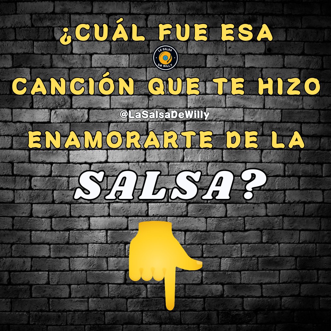 LaSalsaDeWilly's tweet photo. Cuéntame cuál fué ese play que de inmediato te hizo ser Salser@? 🔊🔥
Suscríbete:
https://t.co/iMJ9WzkDkJ
Síguenos
https://t.co/zHdO1AJ8xc
https://t.co/N1WOvjbMdV
#Salsa #LaSalsaDeWilly #LaPreguntaSalsera #SalsaParaElOidoEducado #SoySalseroDeRaza #SalserosDeLaMata #MasSalsa https://t.co/gKHSxt4Koo
