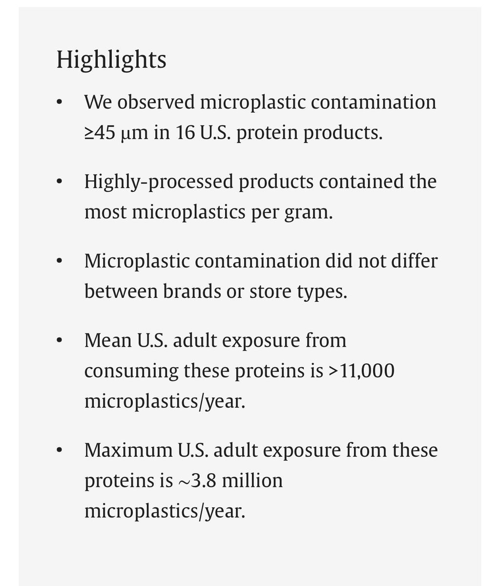 90% de muestras de mariscos, cerdo, pollo, carne de res y tofu, contiene microplásticos.

Adulto promedio consume al menos 11.000 piezas de microplásticos cada año.

Se desconoce impacto sobre la salud.

Los plásticos se fragmentan en micro y nano partículas, nunca desaparecen…