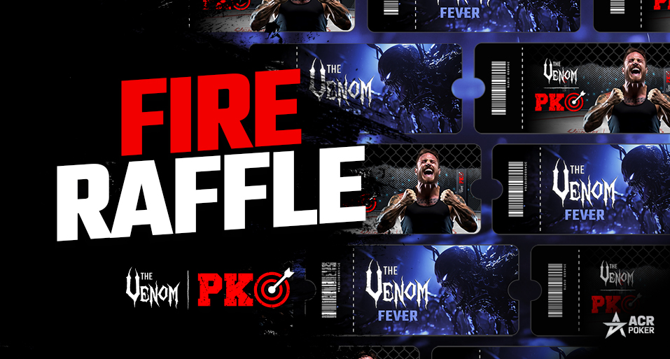 ACR_POKER's tweet image. 💣We’re giving away 10 tickets ($290 value each) for Sunday, January 28th at 11:30am ET. To enter our raffle, just retweet this post, tag 3 friends and use #VenomFever

🤯Double your chance of winning by using hashtag #VenomPKO