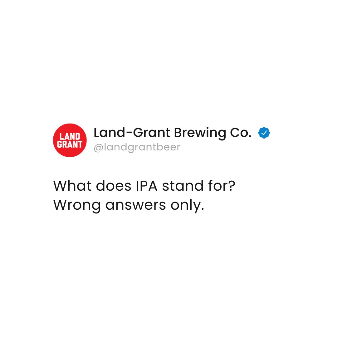 Land-Grant Brewing Co. tweet media