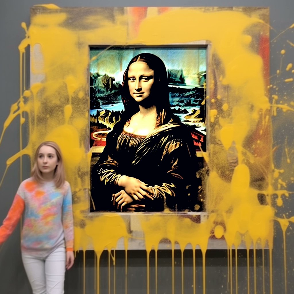 recent Selfie at the Louvre Mona Lisa interactive #aiart #midjourney The spectacle is not a collection of images, but a social relation among people, mediated by images. #guydebord on #MonaLisa