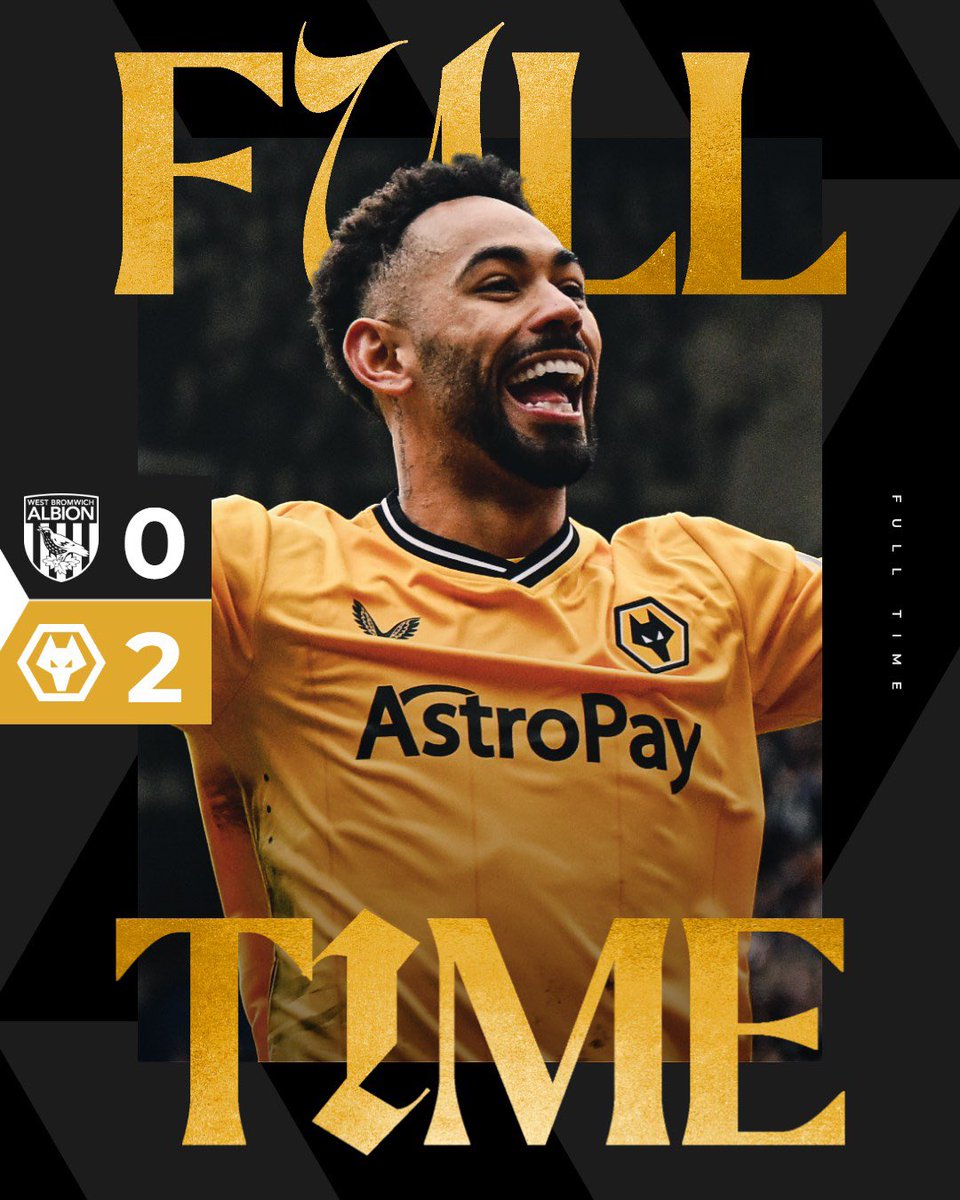 #Wolves #WBAWOL  Albion fans have no more ‘you ain’t beat us for 100 years’ bullshit to dine on so all they can spout is ‘worst fans to come here all season’ 😂😂 Enjoy the championship