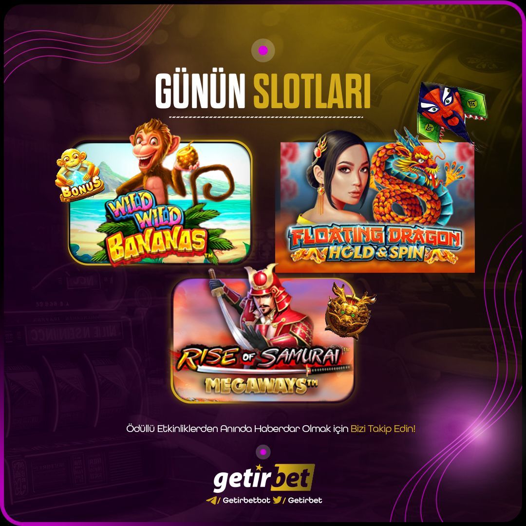 🎁   Günün slotları❗️ 

✅  Slot'ta maksimum kazançlar Getirbet'te

#getirbet

🎁  %30 Havale bonusu ❗ 
🎁  %25  Casino discount ❗ 

👉  buff.ly/3OasUfS