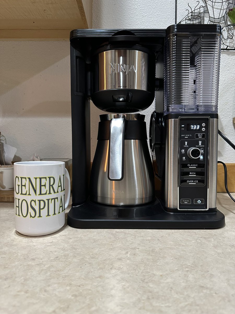 New Ninja coffee machine…I’m a happy caffeinated person this morning @ninjacoffeebar @GeneralHospital