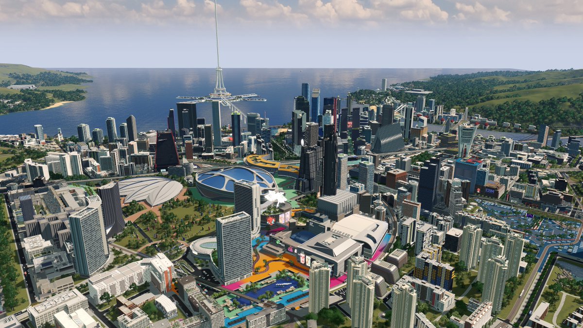 Going live with building the Asturis city for the last time!  Everything in the city is finished, except one last project and some polishing, so let's go do that twitch.tv/akruas #citiesskylines