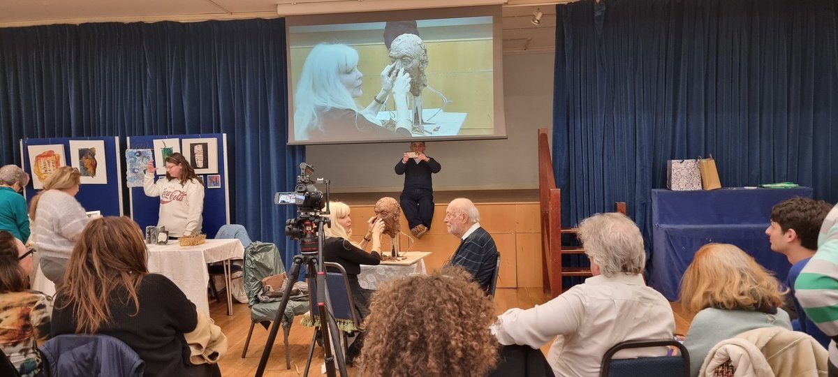 Beautiful sculpture of Kurt Marx 
98 Year old survivor of the Holocaust 
Being made by Frances Segelman

Remembering all those that have perished