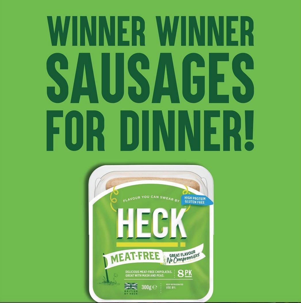 Winner winner, make it a HECK! Meat-Free dinner! 💚 🌭 #MeatfreeMonday