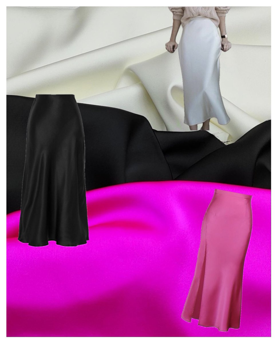 Подивіться які 👍кольори атласної тканини!🤍🖤🩷 штучний шовк Париж Армані🩷
Кому модну спідницю пошити? Пиши в директ та присилай фотку спідниці-мрії🥰
Підберем найкращу довжину і пошиємо всім подругам на заздрість! 
#O_skirt 
<a href="/Oligotte_/">Oligotte</a>