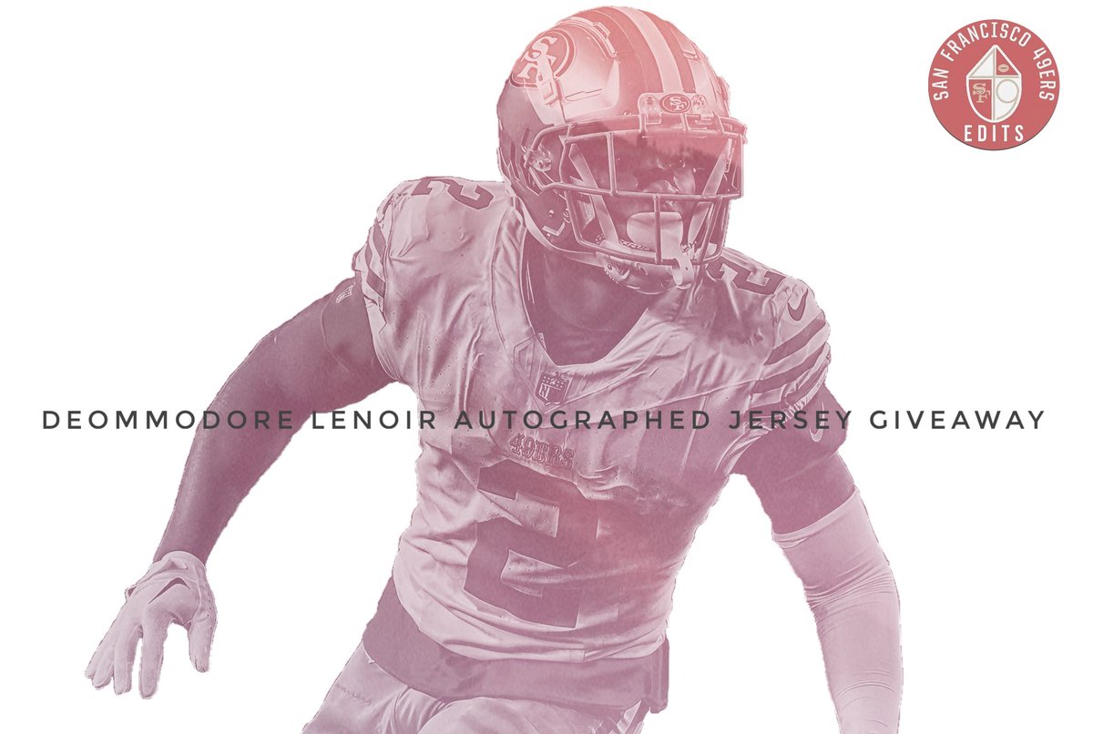 What the hell its the #NFCChampionship game let’s do another #GiveAway. Must like, follow and retweet to enter to win an autographed Demo Lenoir jersey. Winner will be randomly selected after the game. #FTTB #NFL #NFLPlayoffs #BeatDET #DoItForTheBay #GoNiners