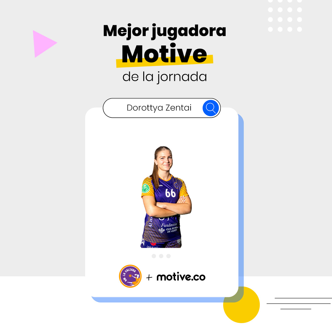 🏆 𝑴𝒆𝒋𝒐𝒓 𝒋𝒖𝒈𝒂𝒅𝒐𝒓𝒂 𝑴𝒐𝒕𝒊𝒗𝒆 𝒅𝒆 𝒍𝒂 𝒋𝒐𝒓𝒏𝒂𝒅𝒂

🤾🏻‍♀️ 𝐃𝐨𝐫𝐨𝐭𝐭𝐲𝐚 𝐙𝐞𝐧𝐭𝐚𝐢

#SomosCalzada #SheLovesHandball #LigaGuerrerasIberdrola
