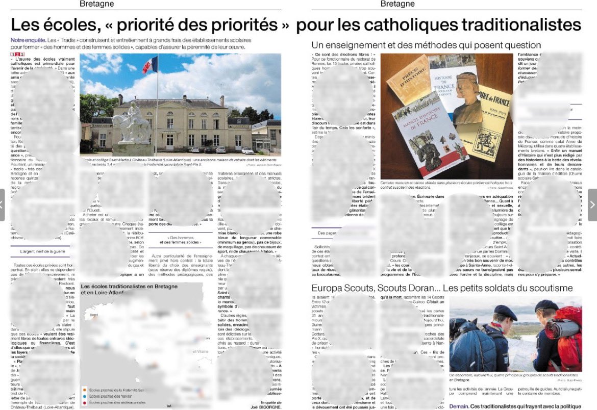 La suite de l’enquête ce dimanche, avec le volet sur les écoles « tradis. 
👇
ouest-france.fr/bretagne/enque…

Par <a href="/JBigorgne/">Joël Bigorgne</a>