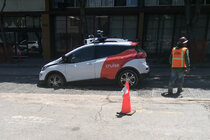 Tomasx21's tweet photo. .S.

Driverless Car Gets Stuck in Wet Concrete in San Francisco
Though driverless cars have not been blamed for any serious injuries or crashes in the city, they have been involved in several jarring episodes. https://t.co/C9TOr01JYN